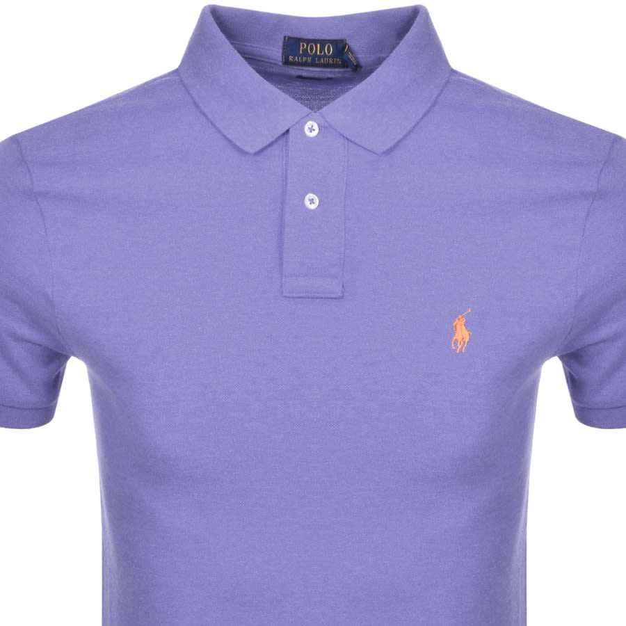 Alternative Image for ProductRalph Lauren Slim Fit Polo T Shirt Purple2